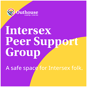 intersex support group graphic poster