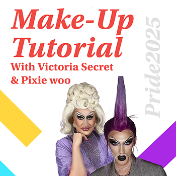 pride make up tutorial event graphic